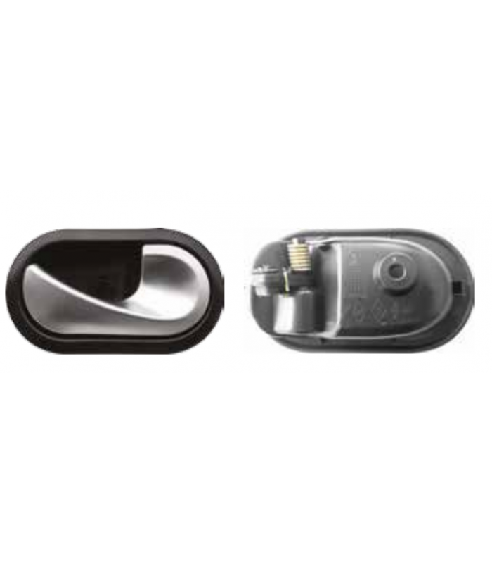 Door internal opening handle right (matte chrome new model) for Dacia Logan Oe 8200735218 Or 82 00 735 218