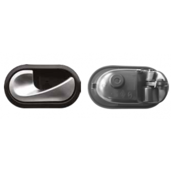 Door internal opening handle left (matte chrome new model) for Dacia Logan Oe 8200735219 Or 82 00 735 219