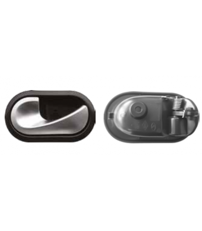 Door internal opening handle left (matte chrome new model) for Dacia Logan Oe 8200735219 Or 82 00 735 219
