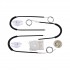 VWR884 Window Regulator Repair Kit Front; Left Door for Renault Megane 2 2002-2008 With Motor Cover