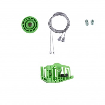 VWR980 Window Regulator Repair Kit Rear; Left Door for BMW 1 E87 5-door Hatchback 2004-2012