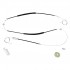 VWR993 Window Regulator Repair Kit Front; Left Door for Audi TT MK2 Typ 8J, 2006-2014