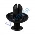 VCF1391 10 Pieces Bumper Push-Type Retainer Black for Mitsubishi: MB-253964