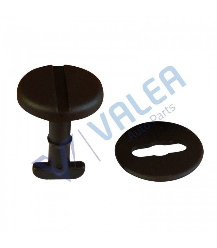VCF2635 10 Pieces Floormat Twist Lock Clip and Washer, Black for BMW: 82119410191, 51471881521