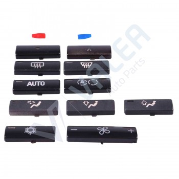 VDP88 11 Pieces Heater Climate Control Air Conditioning Switch Button Cover Set For BMW 5 Series 