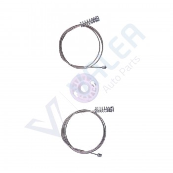 VWR1153 Window Regulator Kit Rear Quarter Window; Left Door for Audi A4 B6 Cabriolet Convertible 2002-2006