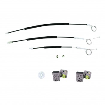 VWR382 Window Regulator Repair Kit Front; Left Door for Peugeot 607 1999-2010 with Metal Bracket