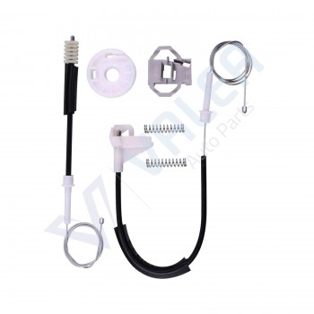 VWR445 Window Regulator Repair Kit Rear; Right Door for Skoda Octavia 1st Generation Typ 1U 1996–2000